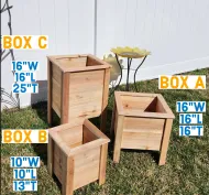 Planter - PT Wood - Box B in photo